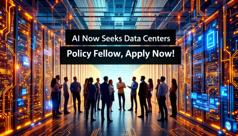 AI Now seeks Data Center Policy Fellow! Apply now.
