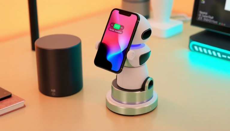 This desktop charger turns your iPhone into a robotic AI assistant