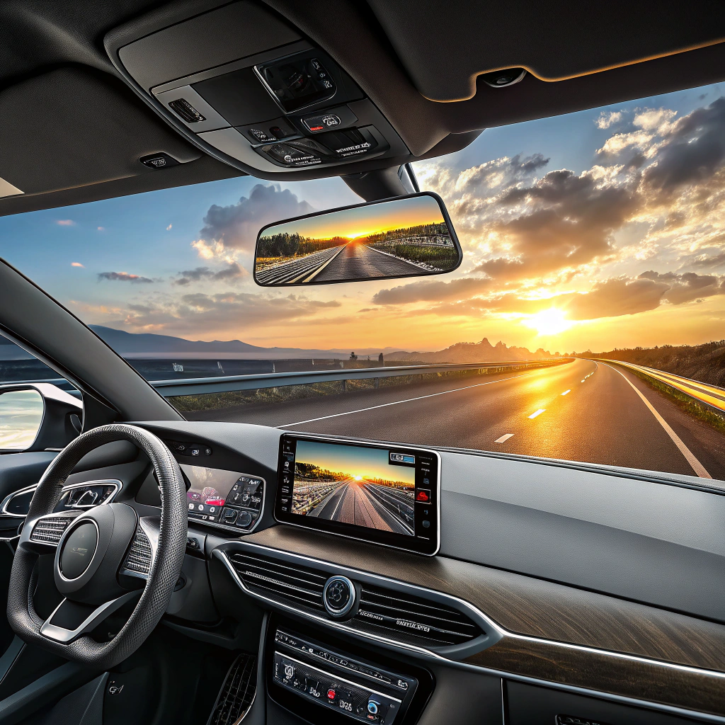 "Revolutionary 4K dash cam replaces your mirror!"