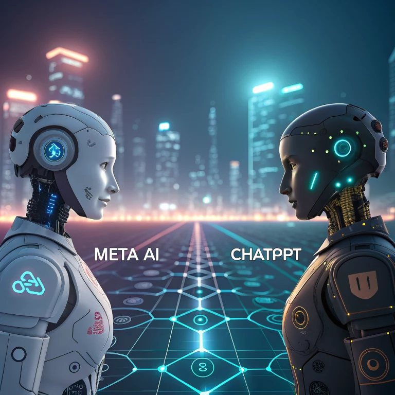 Meta AI vs. ChatGPT: Social influence meets precision.